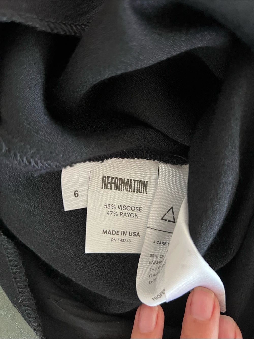 Reformation Ruffle Hem Naples Pant - Picture 6 of 6